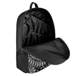 Black And White Mandala Print 17 Inch Backpack