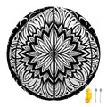 Black And White Mandala Print Basketball