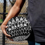 Black And White Mandala Print Basketball