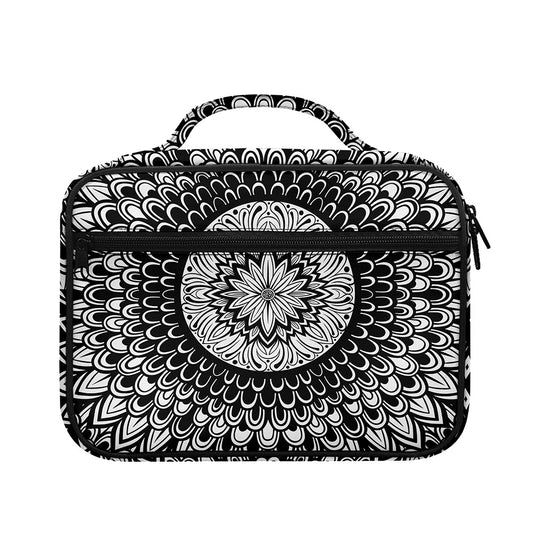 Black And White Mandala Print Briefcase Bible Bag