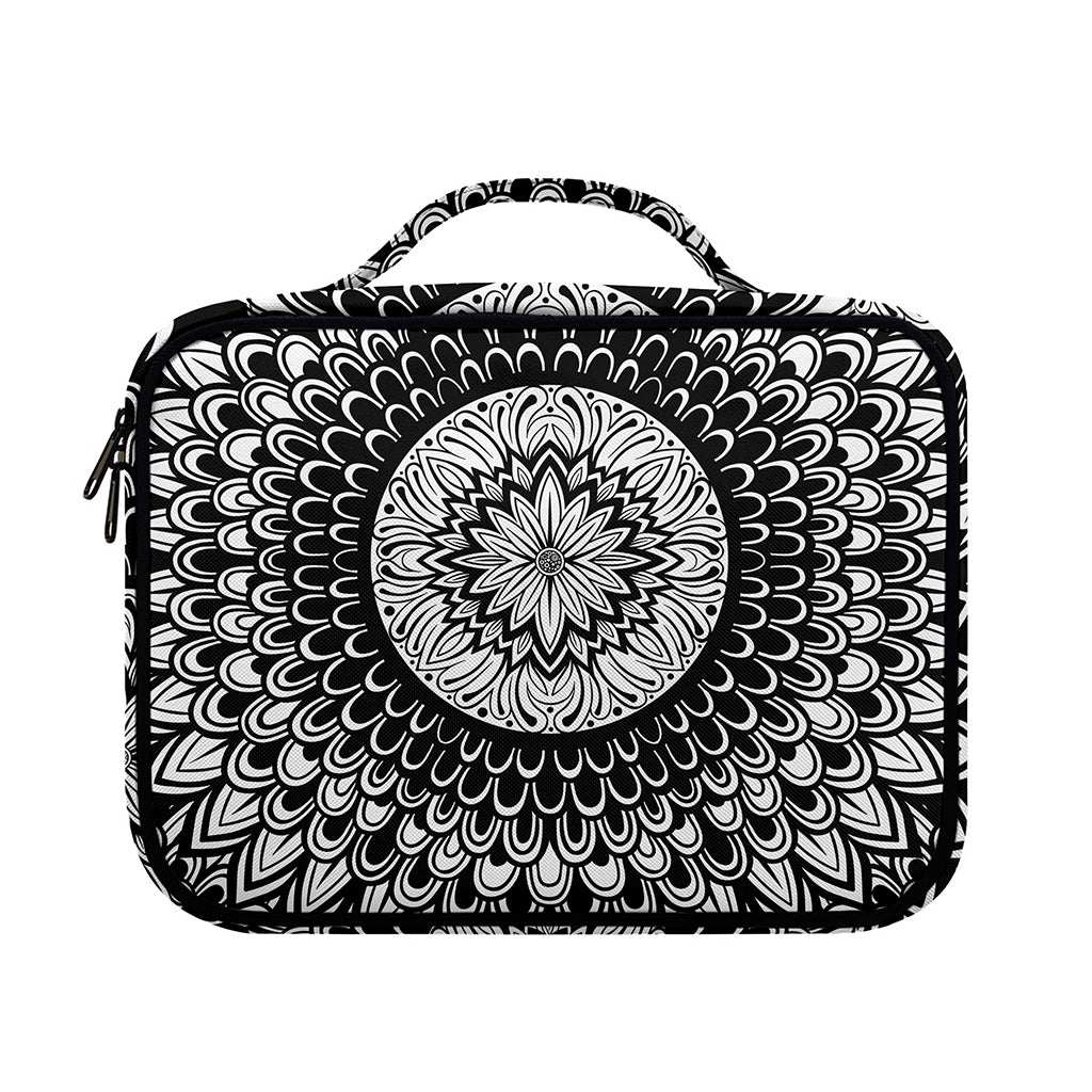 Black And White Mandala Print Briefcase Bible Bag
