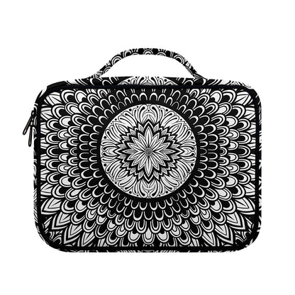 Black And White Mandala Print Briefcase Bible Bag