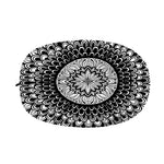 Black And White Mandala Print Car Side Mirror Covers