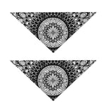 Black And White Mandala Print Dog Bandana