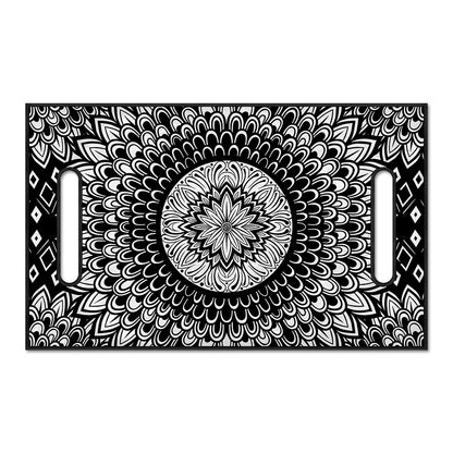 Black And White Mandala Print Golf Cart Seat Cover