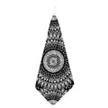 Black And White Mandala Print Hand Towel