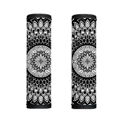 Black And White Mandala Print Handle Covers