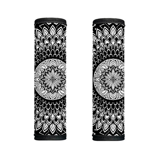 Black And White Mandala Print Handle Covers