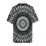 Black And White Mandala Print Hawaiian Shirt