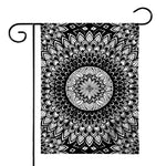 Black And White Mandala Print House Flag