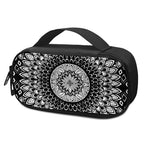 Black And White Mandala Print Insulin Cooler Travel Case