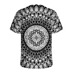 Black And White Mandala Print Men's Sports T-Shirt