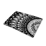 Black And White Mandala Print Pet Cooling Mat Cover