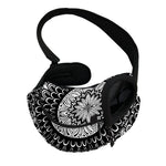 Black And White Mandala Print Pet Sling Carrier