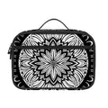 Black And White Mandala Print Portable Lunch Bag