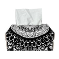 Black And White Mandala Print Rectangle Tissue Box Cover