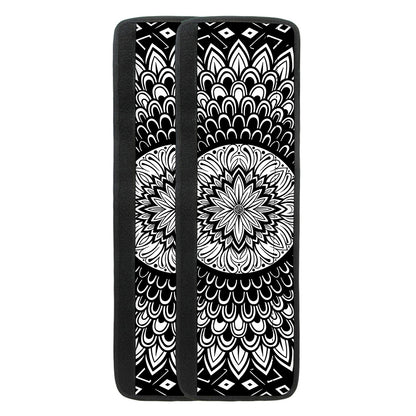 Black And White Mandala Print Refrigerator Handle Covers
