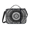 Black And White Mandala Print Shoulder Strap Bible Bag