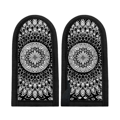 Black And White Mandala Print Skillet Handle Cover