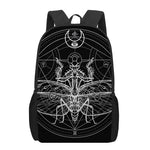 Black And White Mantis Spirit Print 17 Inch Backpack