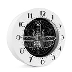 Black And White Mantis Spirit Print Alarm Clock