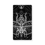 Black And White Mantis Spirit Print Baby Crib Sheet