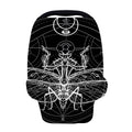 Black And White Mantis Spirit Print Baby Seat Cover