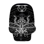 Black And White Mantis Spirit Print Baby Seat Cover
