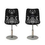 Black And White Mantis Spirit Print Bar Stool Covers