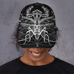Black And White Mantis Spirit Print Baseball Cap