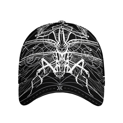 Black And White Mantis Spirit Print Baseball Cap