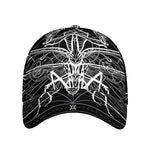Black And White Mantis Spirit Print Baseball Cap