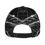 Black And White Mantis Spirit Print Baseball Cap