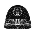 Black And White Mantis Spirit Print Beanie