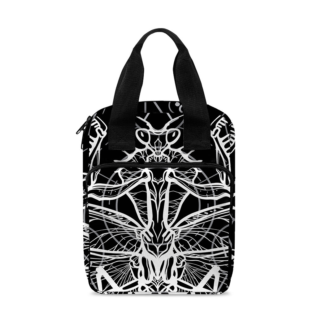 Black And White Mantis Spirit Print Bible Tote Bag