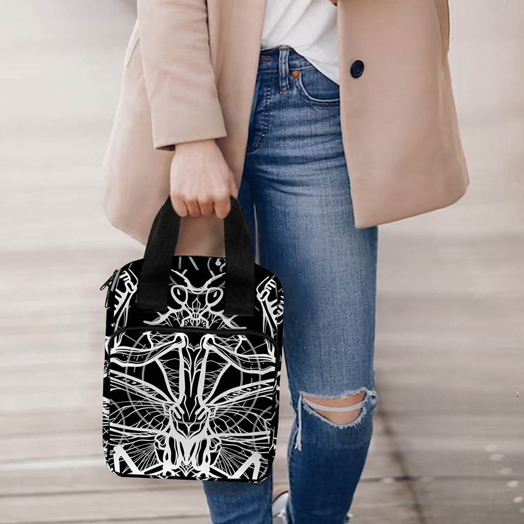 Black And White Mantis Spirit Print Bible Tote Bag