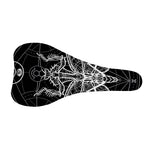 Black And White Mantis Spirit Print Bicycle Seat Cover