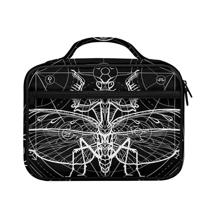 Black And White Mantis Spirit Print Briefcase Bible Bag