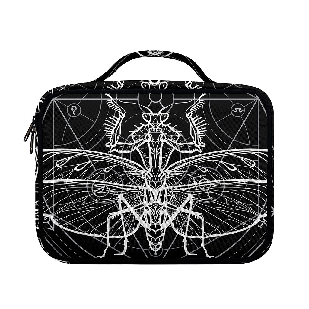 Black And White Mantis Spirit Print Briefcase Bible Bag