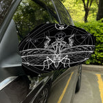 Black And White Mantis Spirit Print Car Side Mirror Covers