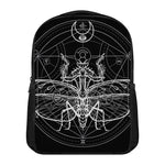 Black And White Mantis Spirit Print Casual Backpack