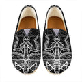 Black And White Mantis Spirit Print Casual Shoes
