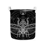 Black And White Mantis Spirit Print Collapsible Laundry Basket