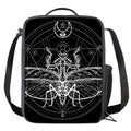 Black And White Mantis Spirit Print Crossbody Lunch Bag