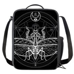 Black And White Mantis Spirit Print Crossbody Lunch Bag