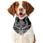Black And White Mantis Spirit Print Dog Bandana