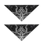 Black And White Mantis Spirit Print Dog Bandana