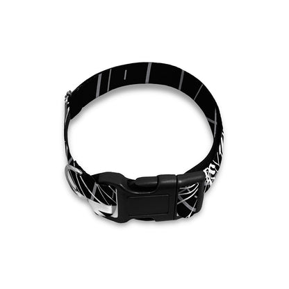 Black And White Mantis Spirit Print Dog Collar
