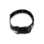 Black And White Mantis Spirit Print Dog Collar