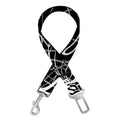 Black And White Mantis Spirit Print Dog Seat Belt